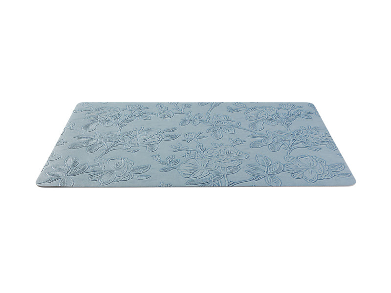 Maxwell & Williams Table Accents Embossed Floral Placemat Denim - angled view