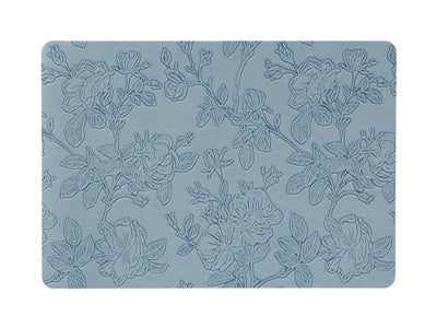 Maxwell & Williams Table Accents Embossed Floral Placemat Denim - table linen placemat