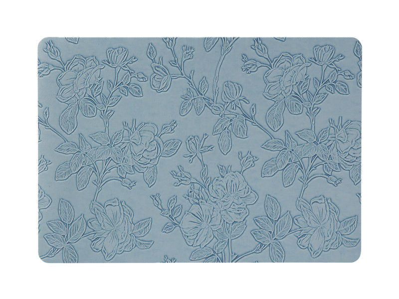 Maxwell & Williams Table Accents Embossed Floral Placemat Denim - table linen placemat