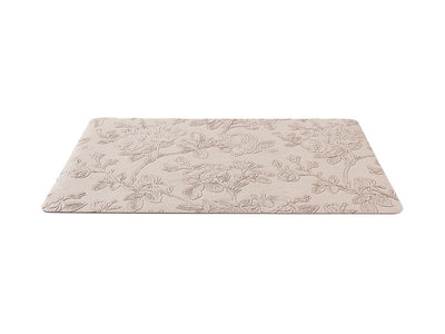 Maxwell & Williams Table Accents Embossed Floral Placemat Taupe - angled view