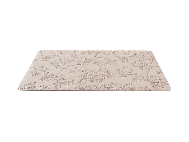 Maxwell & Williams Table Accents Embossed Floral Placemat Taupe - angled view