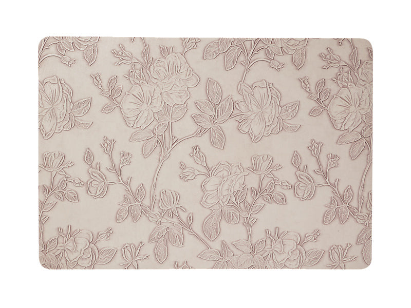 Maxwell & Williams Table Accents Embossed Floral Placemat Taupe - table linen placemat