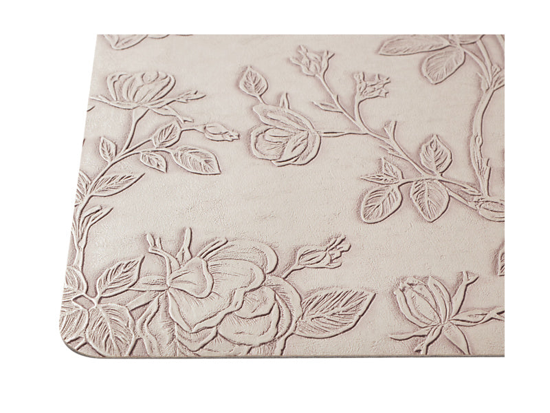 Maxwell & Williams Table Accents Embossed Floral Placemat Taupe - close-up detail