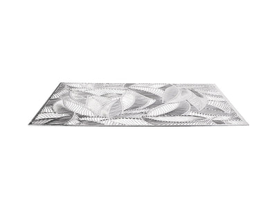 Maxwell & Williams Table Accents Cut-Out Leaf Placemat Silver - angled view