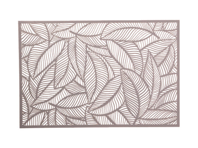 Maxwell & Williams Table Accents Cut-Out Leaf Placemat Silver - back view
