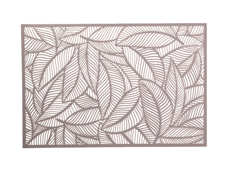 Maxwell & Williams Table Accents Cut-Out Leaf Placemat Silver - back view