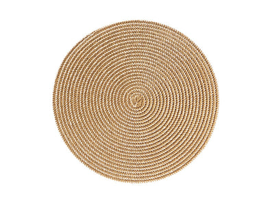 Casa Domani Cala Woven Placemat Natural 36cm - round woven placemat