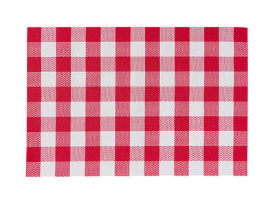 Casa Domani Trattoria Check Placemat Red 45x30cm - checked placemat