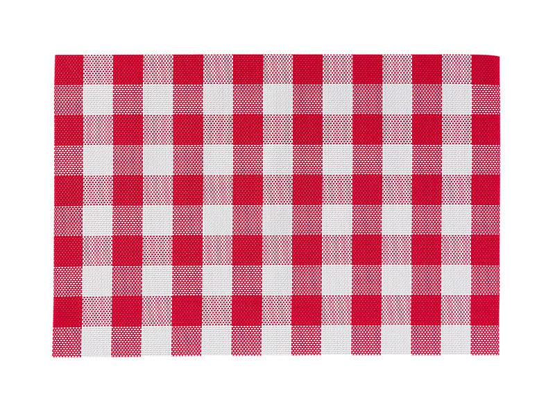 Casa Domani Trattoria Check Placemat Red 45x30cm - checked placemat