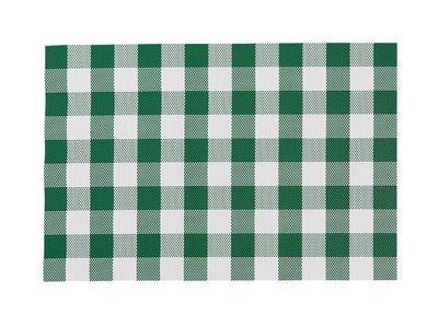 Casa Domani Trattoria Check Placemat Green 45x30cm - checked placemat