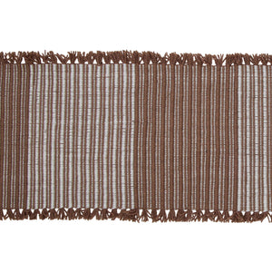 Albi Amalfi Cai Table Runner 35x140cm Rust - textured table linen