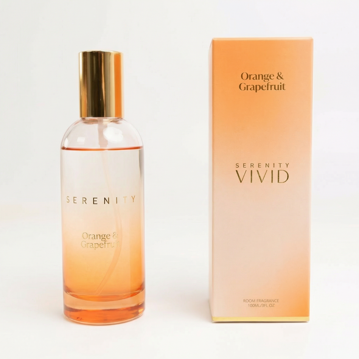 Serenity Vivid Orange & Grapefruit 100ml Room Spray - home fragrance spray