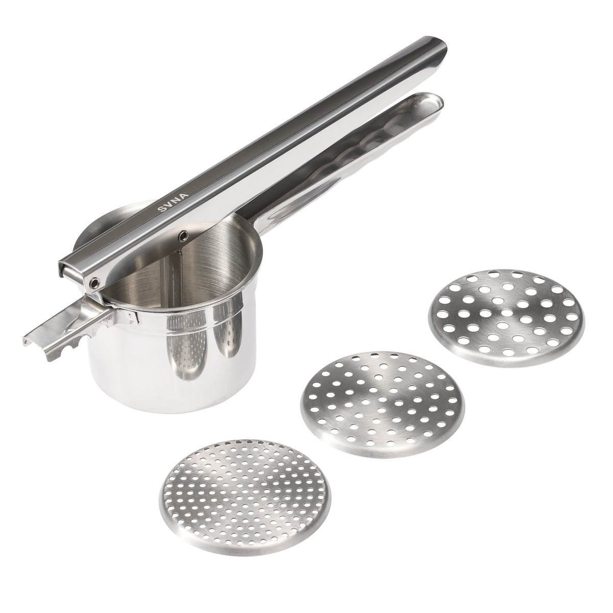 Albi Savannah Stainless Steel Potato Ricer 32cm - 3 disc potato ricer