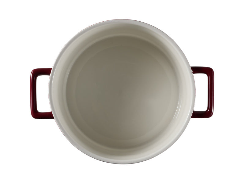 Maxwell & Williams Epicurious Round Casserole 1.3L Bordeaux - top view