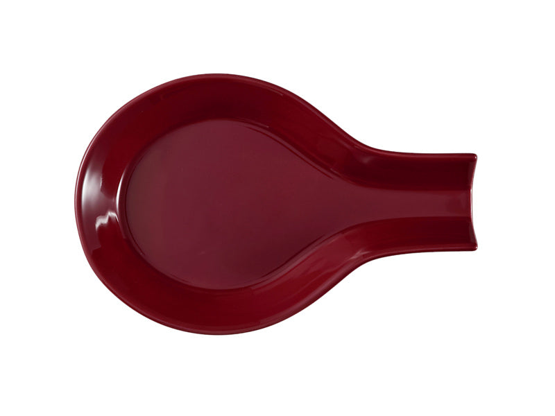 Maxwell & Williams Epicurious Spoon Rest Bordeaux - top view recessed bowl