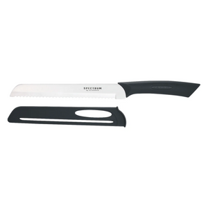 Scanpan Spectrum Bread Knife 20cm Black - serrated stainless steel bread knife