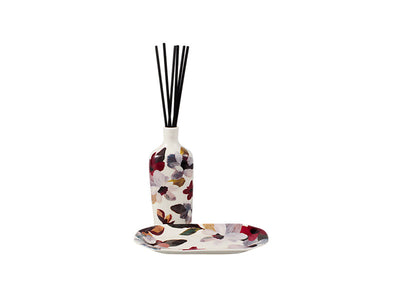 Love Anna Magnolia Diffuser & Tray Set angled view - porcelain