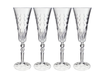Maxwell & Williams Francesca Champagne Flute 160ml Set of 4 - Italian crystal glassware
