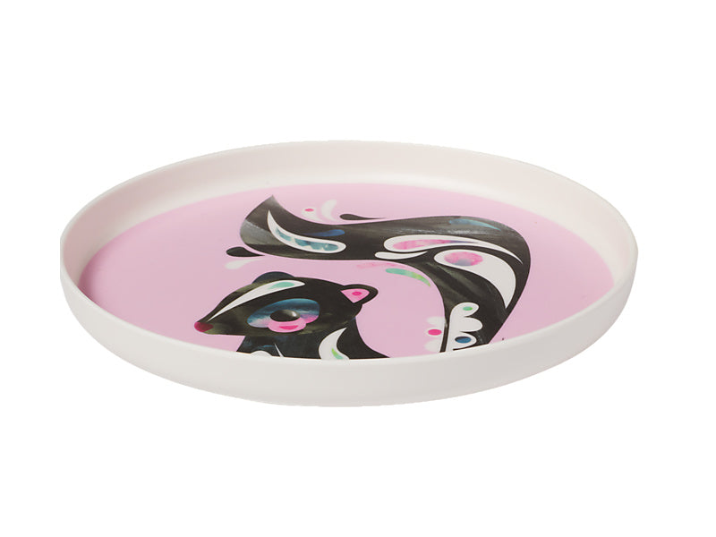 Maxwell & Williams Pete Cromer Woodland Creatures Melamine Plates 19cm Set of 4 45 degree view - melamine plates