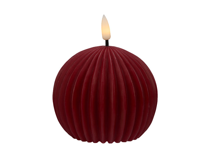 Let’s Get Lit Linea LED Round Wax Candle Cherry