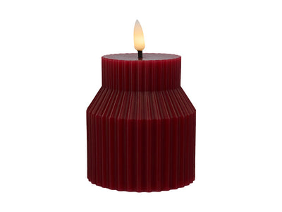 Maxwell & Williams Let's Get Lit Linea LED Sculptural Wax Candle Cherry - ambient LED flameless candle