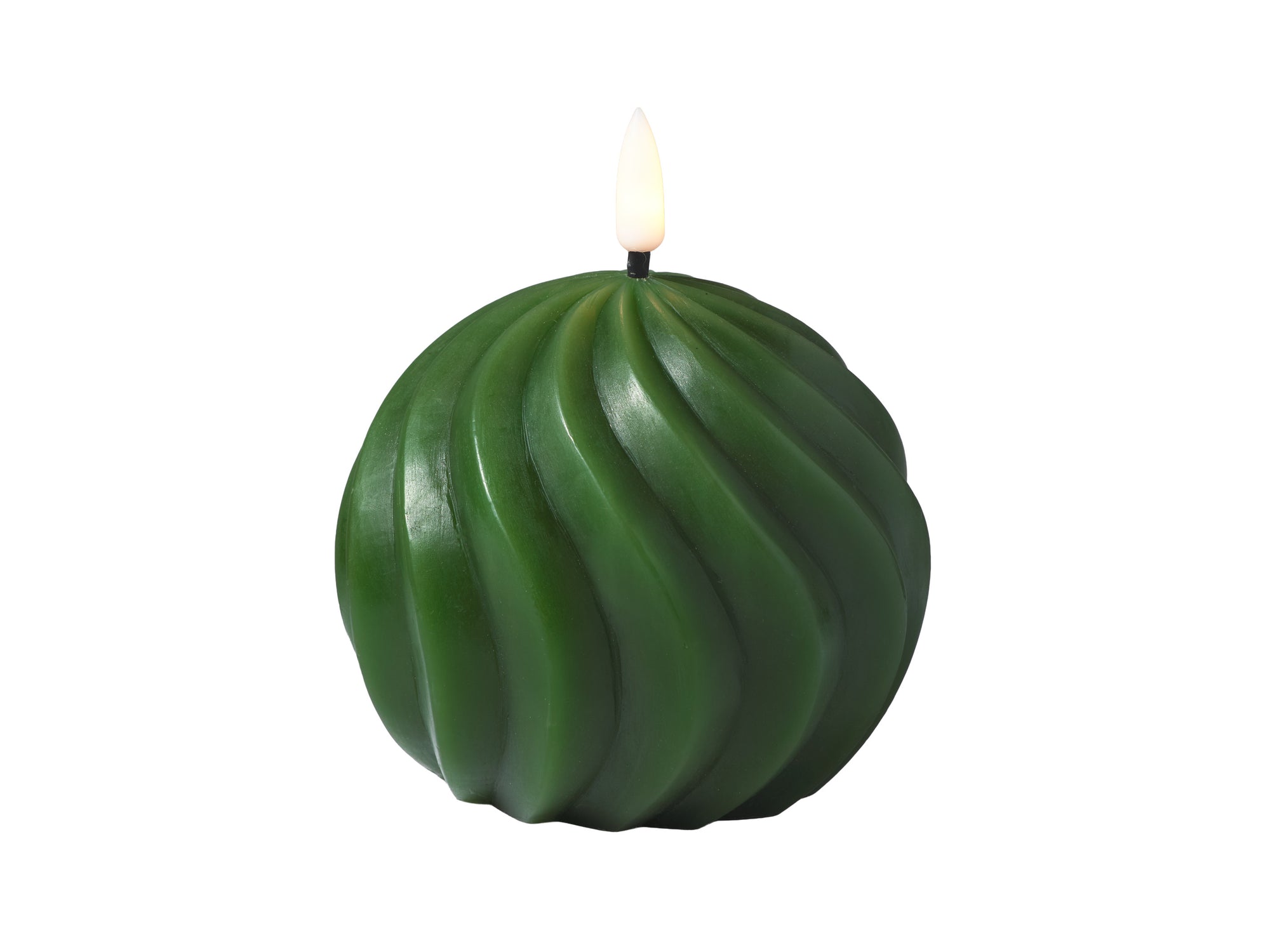 Let's Get Lit Christmas LED spiral candle in pine green – Maxwell & Williams