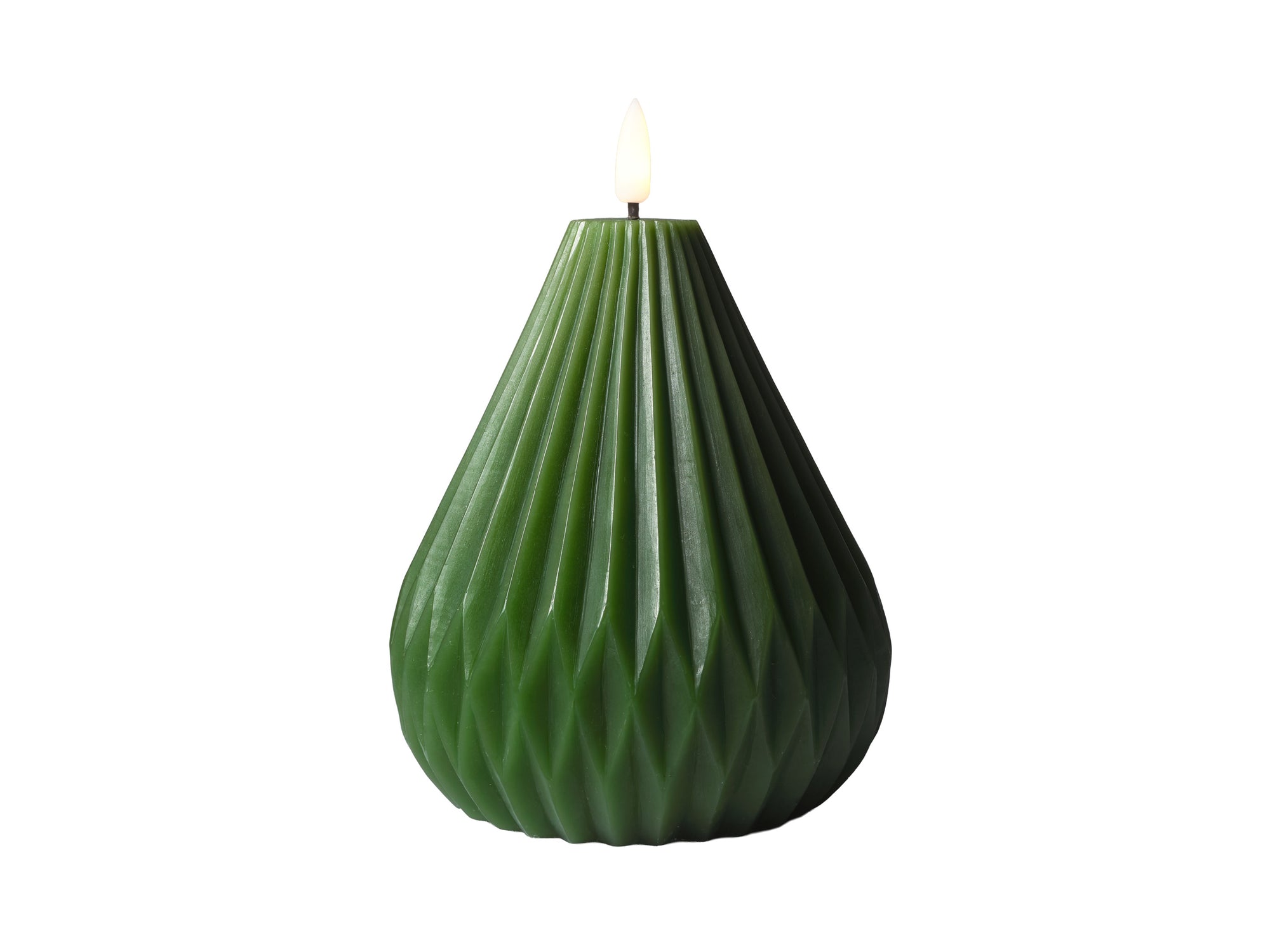 Let's Get Lit Christmas LED pear candle in pine green – Maxwell & Williams