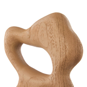 Amalfi Picton Abstract Timber Sculpture Natural and Black - decorative timber sculpture
