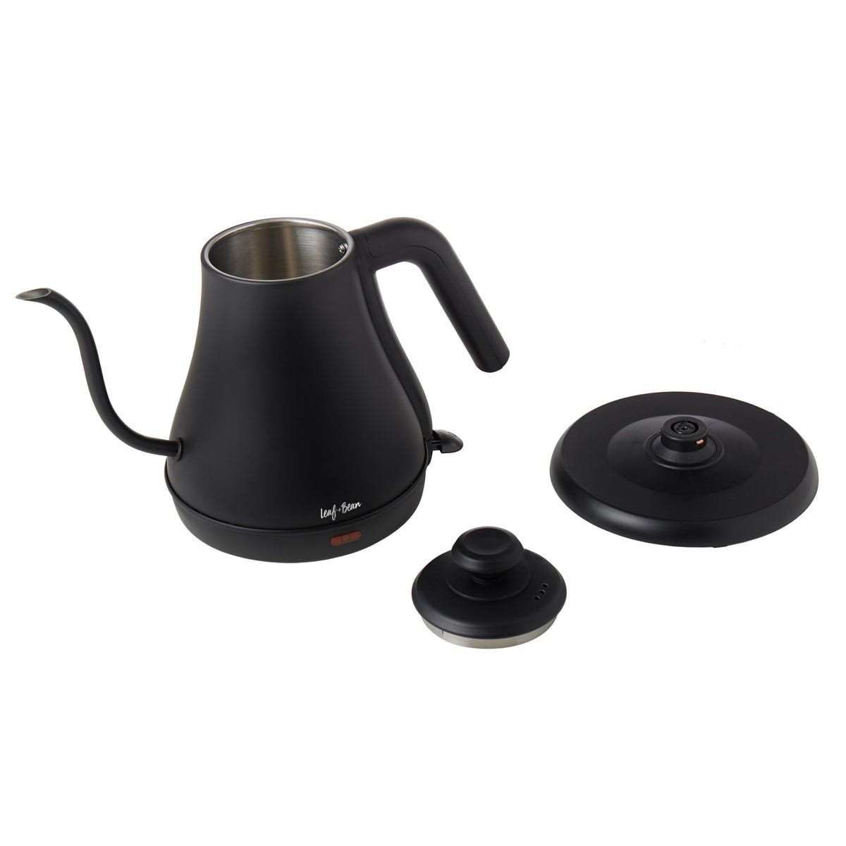 Leaf & Bean electric gooseneck kettle 800ml black - pour over coffee - view 3