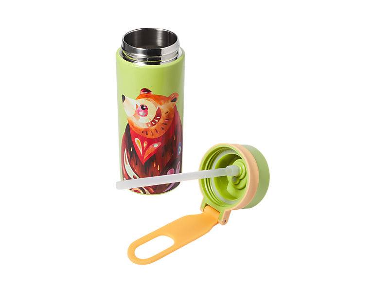 Maxwell & Williams Pete Cromer Insulated Bottle 500ml Brown Bear - double wall insulated drink bottle - detail
