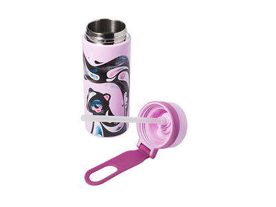Maxwell & Williams Pete Cromer Insulated Bottle 500ml Skunk - double wall insulated drink bottle - detail