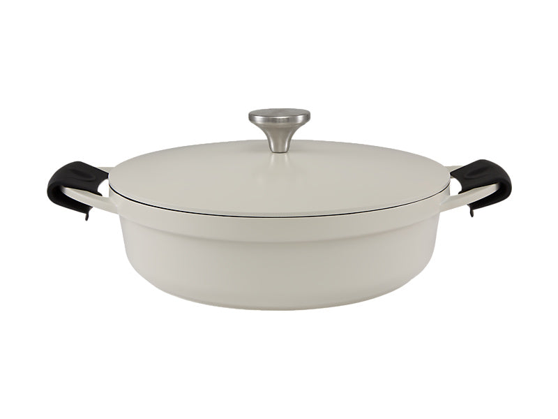 Cast Lite Non-Stick Shallow Casserole Gift Boxed Ecru