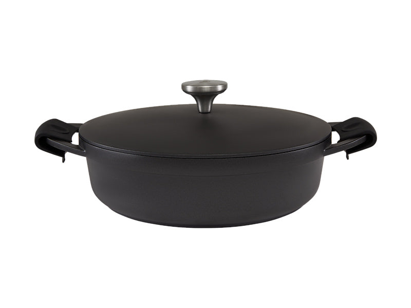Cast Lite Non-Stick Shallow Casserole Gift Boxed Black