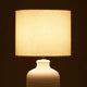 Isla Ceramic Table Lamp White Wash