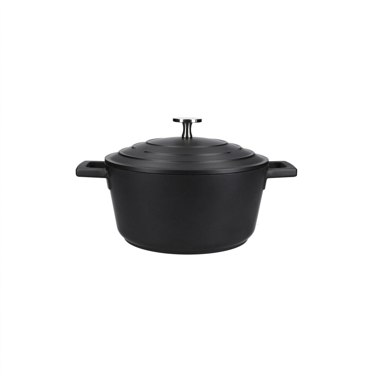 Mastercraft Cast Aluminium Casserole Dish 20cm Black - Fresh Decor