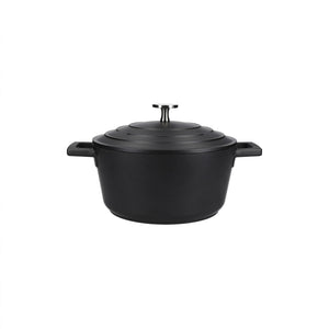 Mastercraft Cast Aluminium Casserole Dish 20cm Black - Fresh Decor