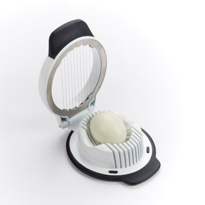 OXO Egg Slicer stainless steel wire cutter - kitchen prep tool