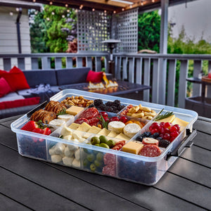 Farberware Snacklebox with Bamboo Lid - 11 compartment layout