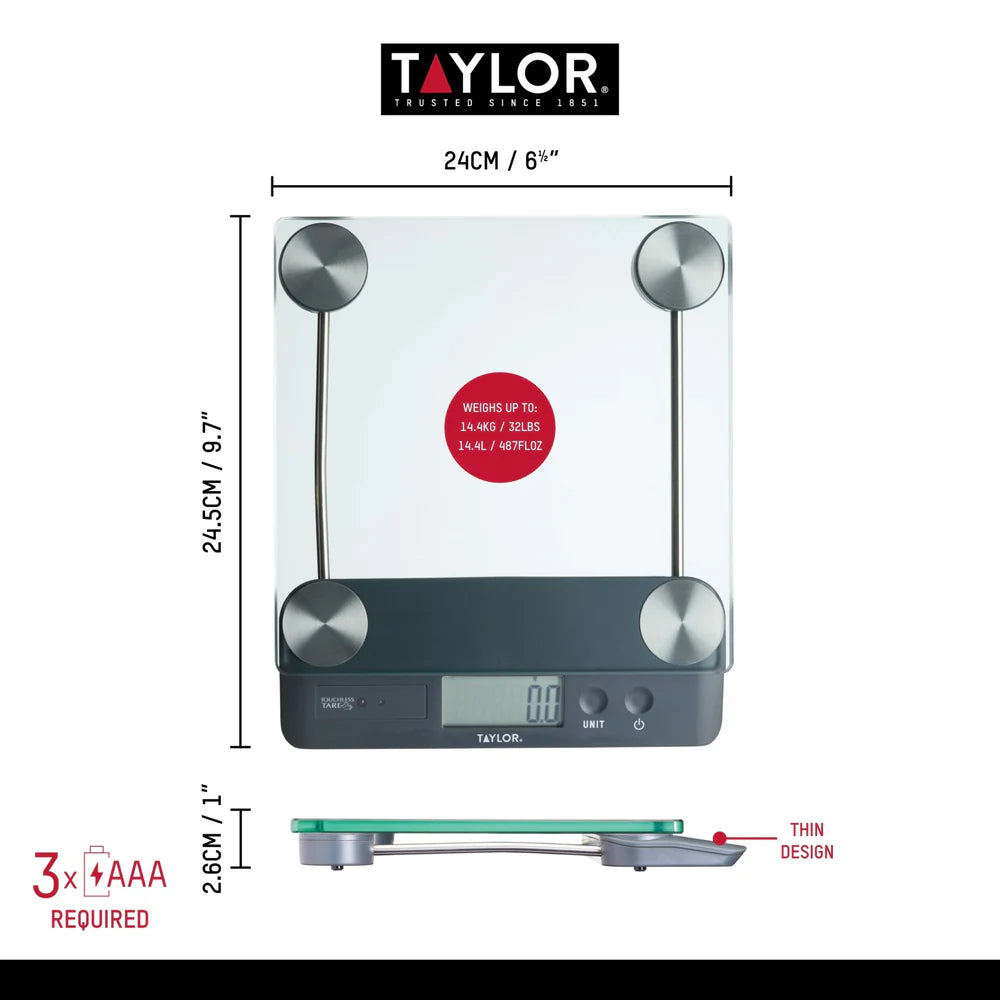 Scale Digital Touchless Tare 14.4kg