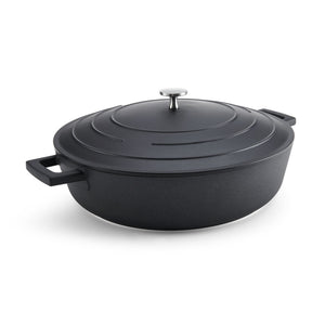 Mastercraft Cast Aluminium Shallow Casserole 5L 32cm Black - view 3