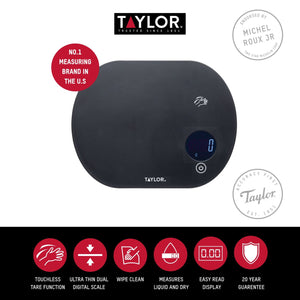 Taylor Pro Digital Kitchen Scale 5kg Touchless Tare - view 7