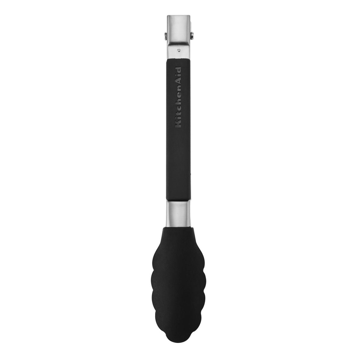 KitchenAid Silicone Tip Side Locking Tongs 23cm - stainless steel with side-lock handle