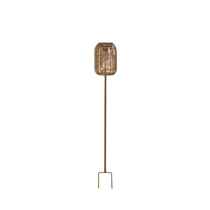 Albi Atlas Solar Stake Light Brown - outdoor garden lighting