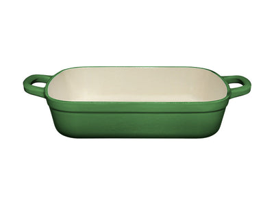 Maxwell & Williams Cast Iron Roaster English Racing Green 28x21cm 3L - ergonomic handle oven to table cookware