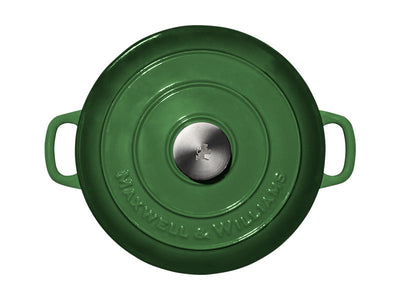 Maxwell & Williams Round Casserole 26cm 4L lid detail - cast iron