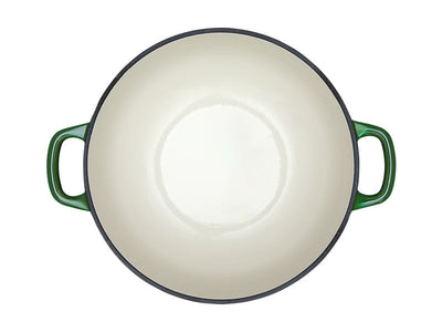 Maxwell & Williams Round Casserole 26cm 4L overhead view - enamel interior