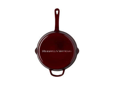 Maxwell & Williams Cast Iron Frypan Marled 26cm - enamel interior detail