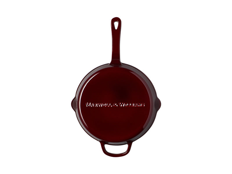 Maxwell & Williams Cast Iron Frypan Marled 26cm - enamel interior detail