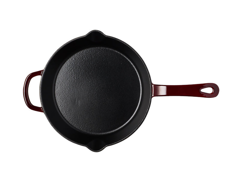 Maxwell & Williams Cast Iron Frypan Marled 26cm - top down view