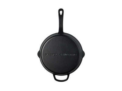 Maxwell & Williams Cast Iron Fry Pan 26cm Black - enamel interior detail